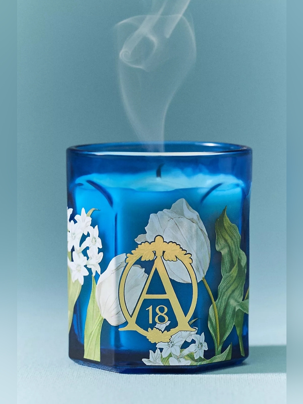 Anthropologie Apothecary 18 Floral Tulip Fields Glass Candle